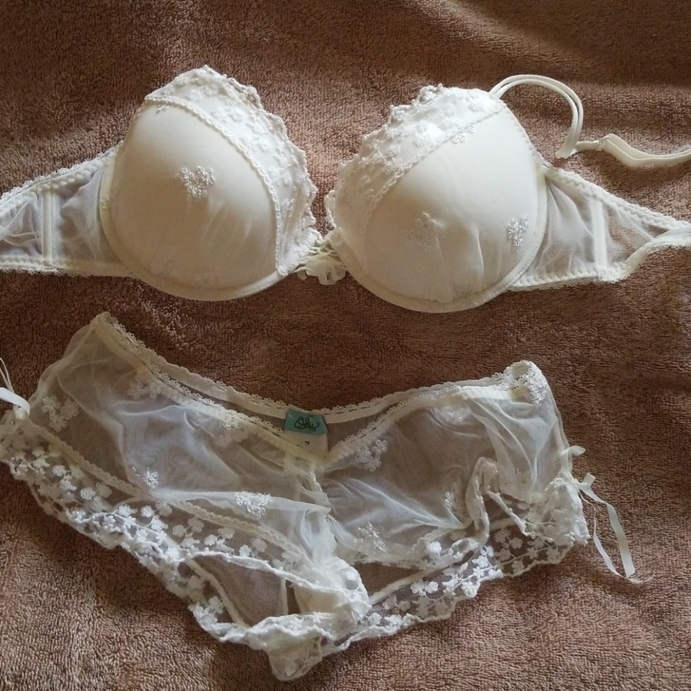 Bra and Panty w/sheer top